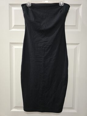 bebe Black Strapless Bodycon Tube Dress Size M
